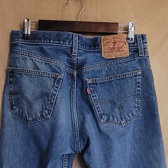 Levis 501 Button Fly Jeans W33 L36 (31x41x31x11) - Picture 7 of 7
